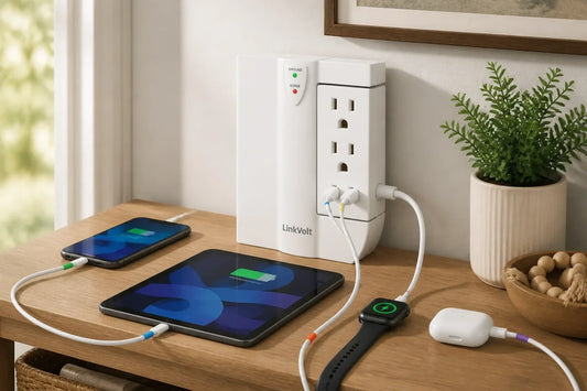 DIY Charging Station for Multiple Devices: Safe Setup Ideas — organized home charging scene