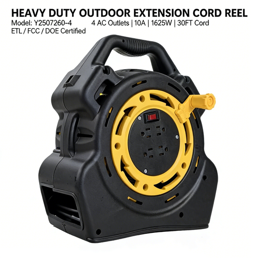 LinkVolt Y2507260-4 30-foot outdoor extension cord reel